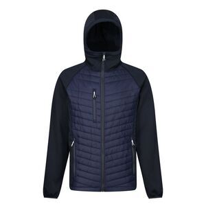 Regatta Mens Navigate Quilted Hybrid Jacket / Navy/Seal Grey